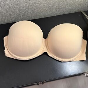 Victoria Secret PINK Wear Everywhere Push Up Bra 36D Nude No Straps Fast Ship